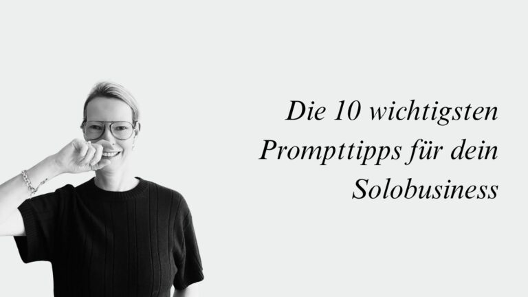 10 wichtigste Prompttipps und Silke Hartmann